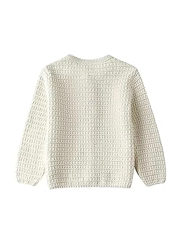 Women's Casual O-Neck Single-Breasted Stretch Sweater with