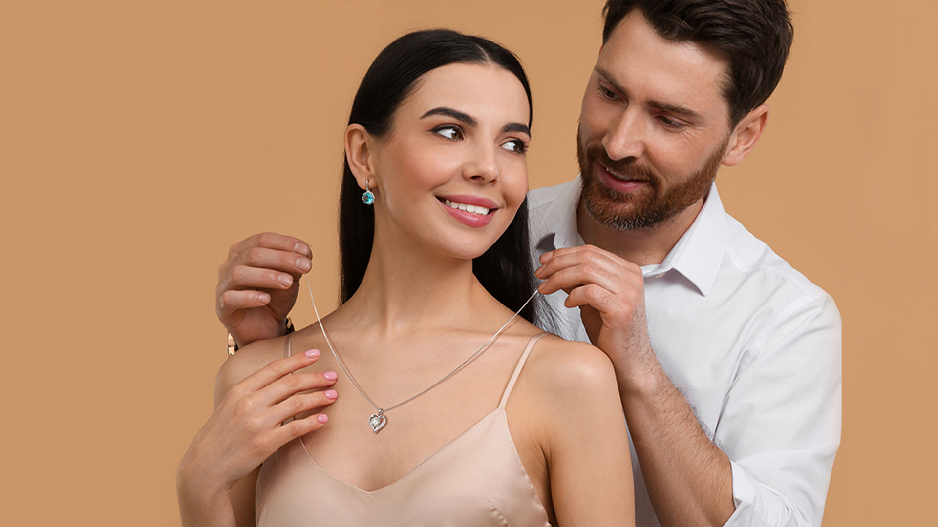 Lavumo 1ct Vvs1 Collar De Moissanita Bailando Plata De Ley | Envío Gratis
