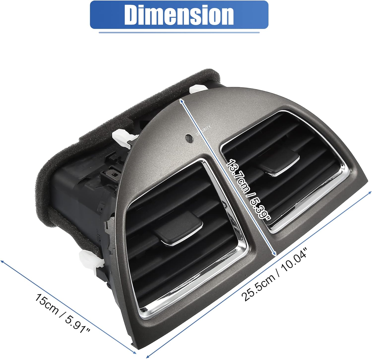 X AUTOHAUX 55660-33900 Car Center Dash A/C Outlet Air Vent Panel Dashboards 55660-33200 for Lexus ES350 2007 2008 2009 ABS Black