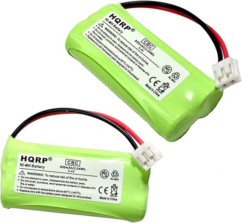 HQRP Paquete de 2 baterías de teléfono compatibles con VTech 89-1326-00-0089-1300-00-00891326000  89-1300-01-00 de repuesto
