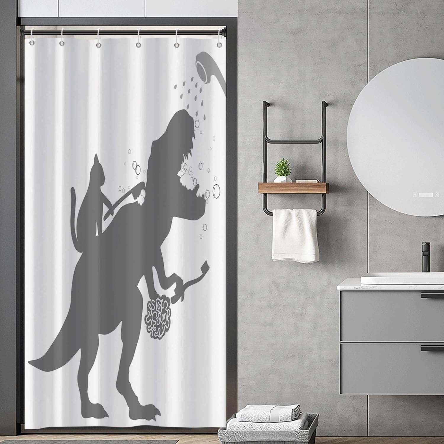 Hnmdmyi Funny Shower Curtain 90x180