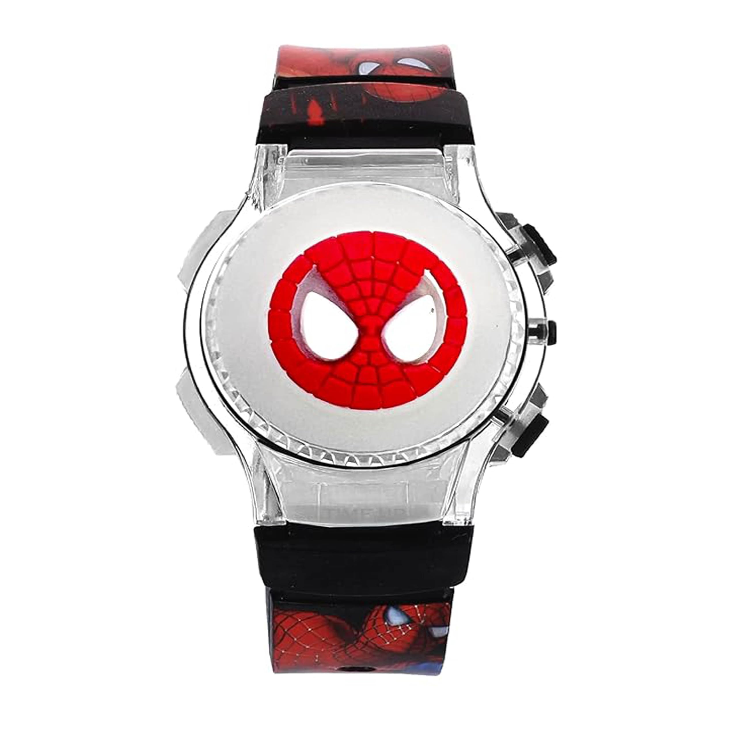 KRONOQ, Digital Kids Watch, Cartoon Toy Rotating Top with Lights,Spinner Cover Kids Wrist Watch (KM/B1) - Pack of 1 Watch (Black) (B0CV4G46WF) Amazon Price History, Amazon Price Tracker
