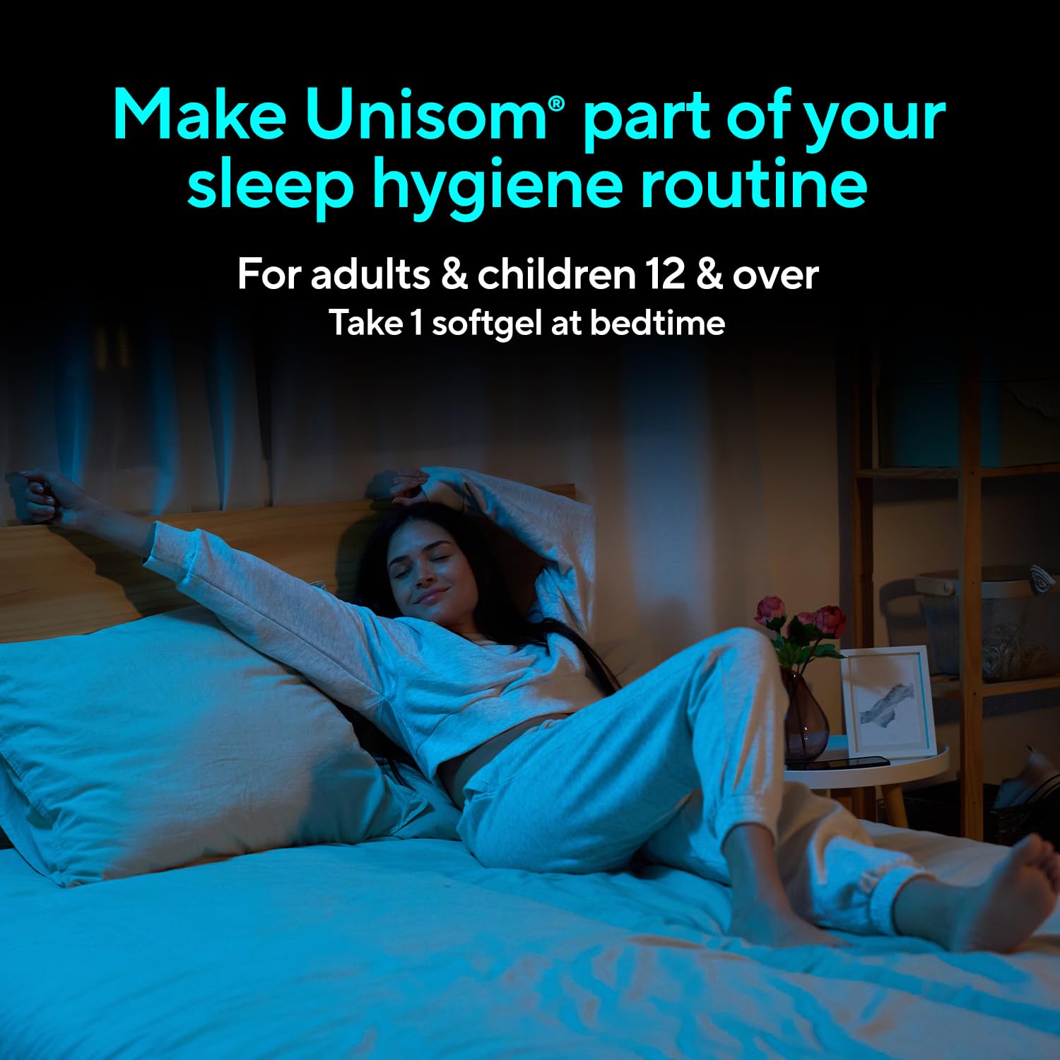 Unisom SleepGels Nighttime Sleep Aid Capsules for Adults, Diphenhydramine HCI 50mg, Non-Habit-Forming Sleep Medicine for Relief from Occasional Sleeplessness, 100 Count — Amazon image 7