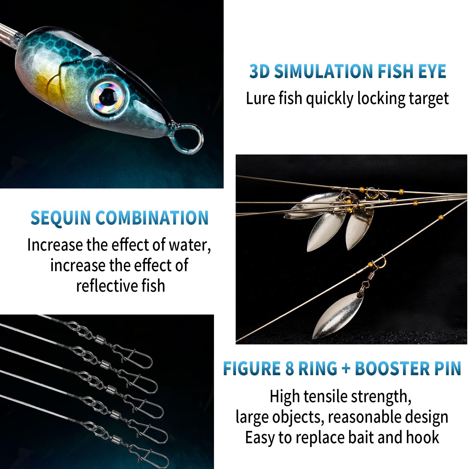 Umbrella Rig Pfeibk Alabama Rigs For Bass Fishing, 5 Arms s For Ned Rig ...