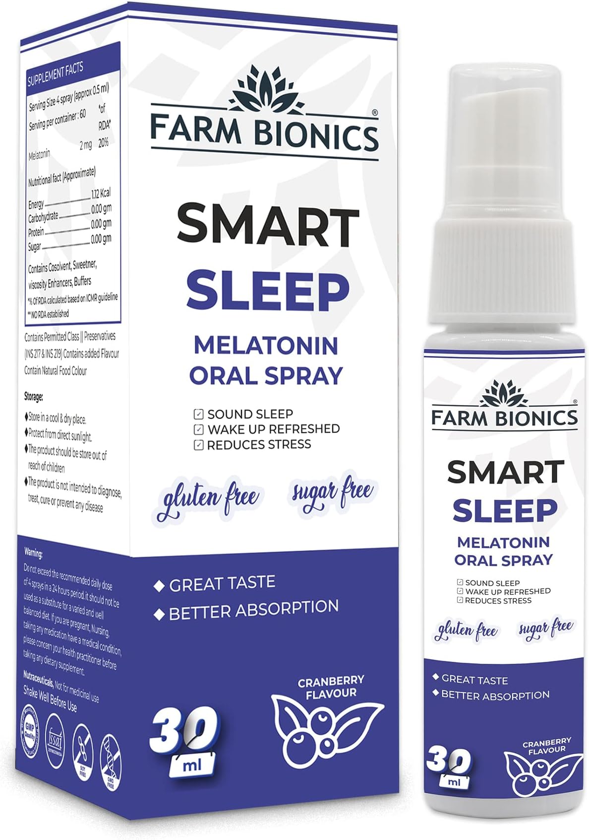 Smart Sleep 2mg Melatonin Oral spray 30 ml