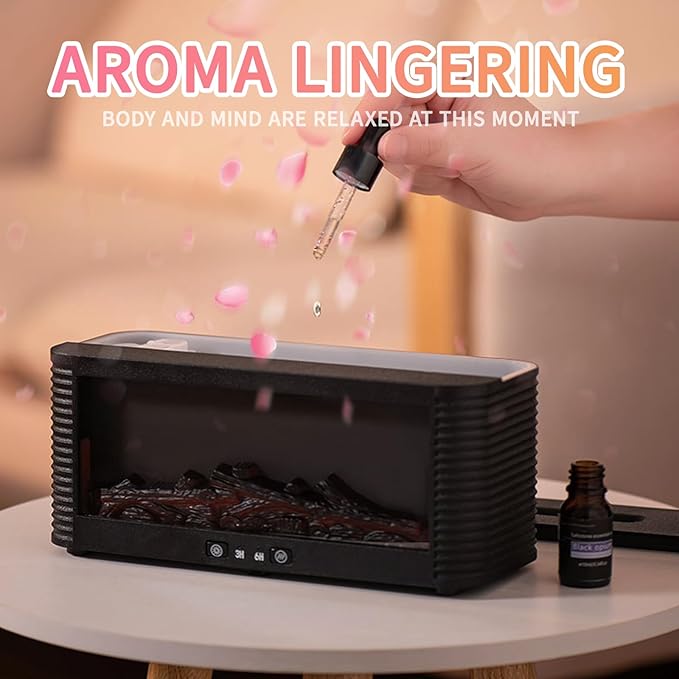 Difusor de Aceites Esenciales con Efecto Llama, Humidificador Ultrasonico miniatura 4