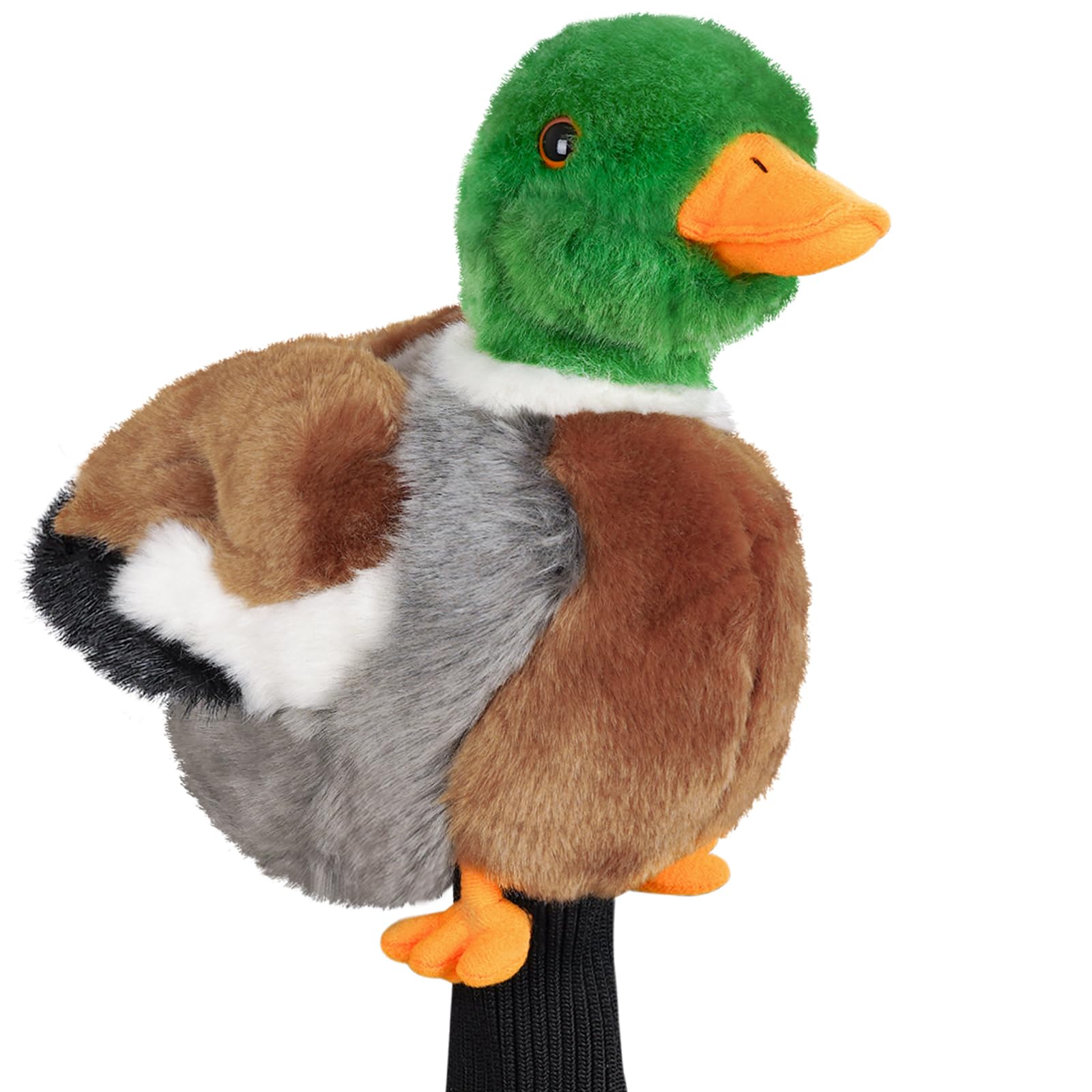Funny Driver Headcover, Plush Golf Club Covers Long Neck, Animal Headcover, Soft Mallard Duck Owl Fish Headcovers for Golf Clubs Fits Men and Women, Driver Headcover Animal for Present