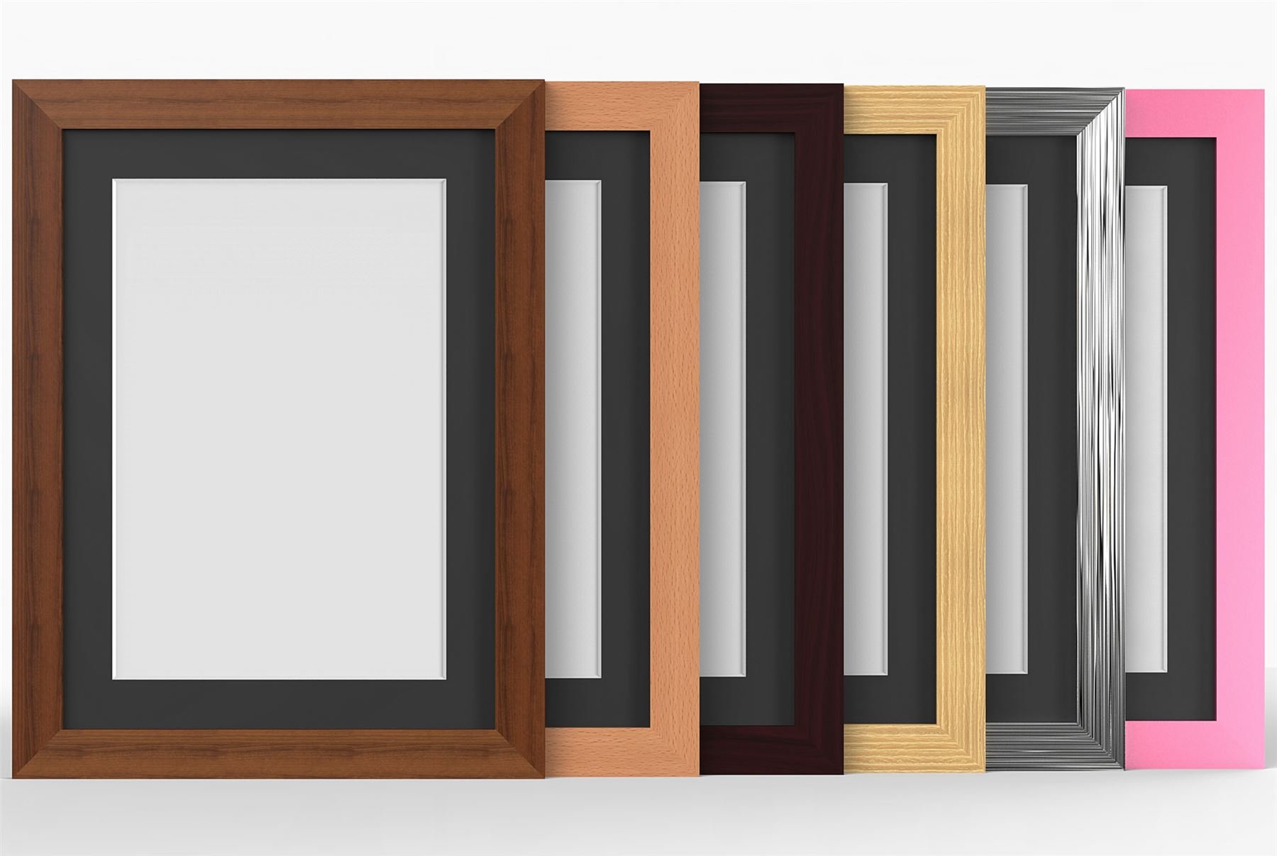 Framesplus Dark Teak Frame Black Mount 28X20 Dark Teak Modern Photo Picture Poster Frame With Black 27X19 Mount