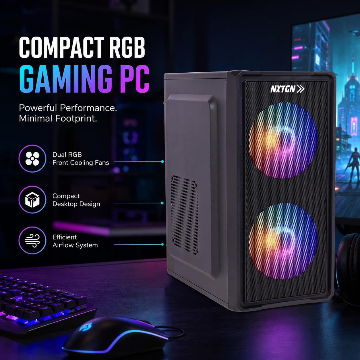 NXTGN Core i7 Desktop PC | Core i7-4770 | 16GB RAM | 512GB M.2