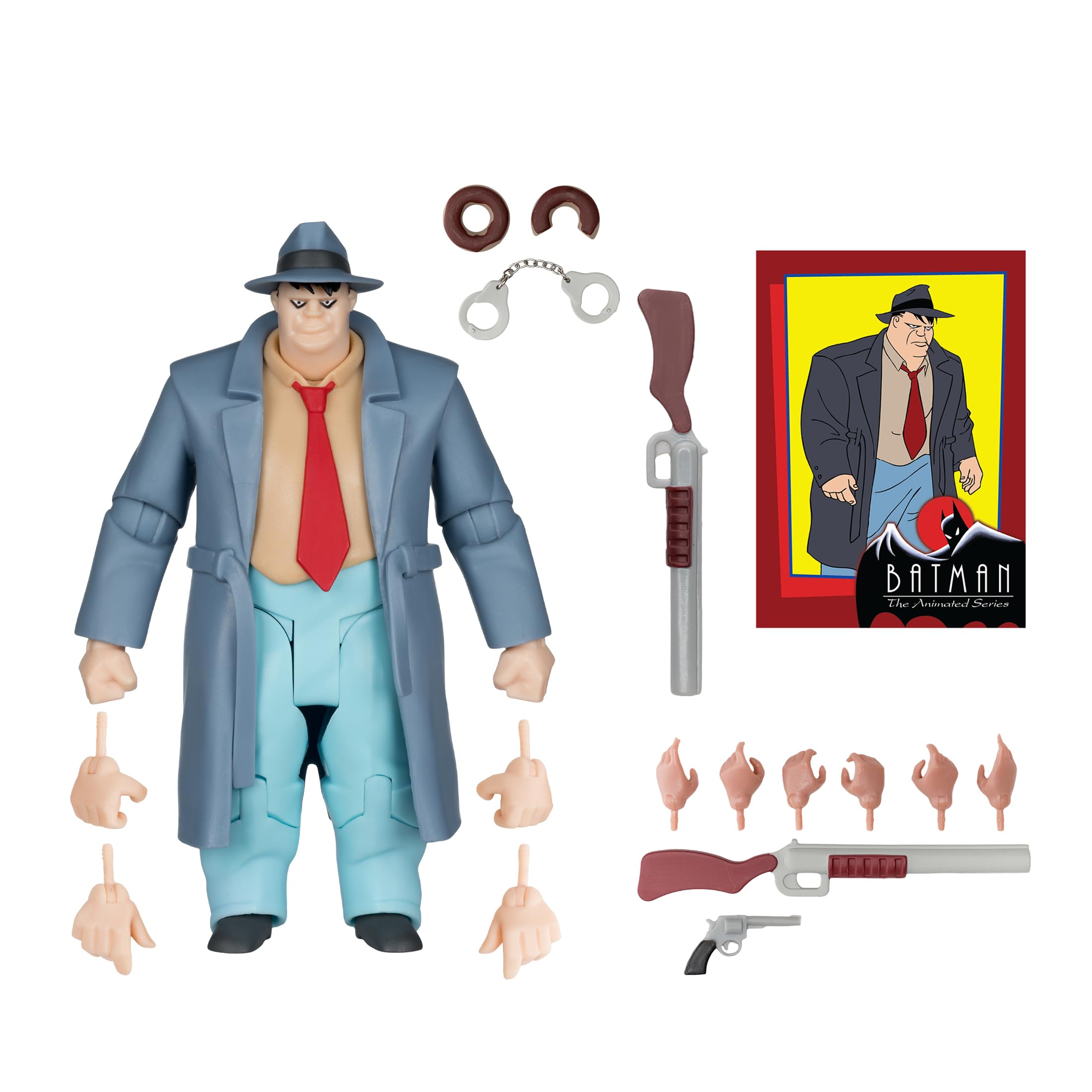 McFarlane DC Direct: Batman The Animated Series Figura de acción de 6 Pulgadas Build-A Wave 6 - Detective Harvey Bullock
