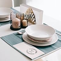 Vista 6 de Paquete de 200 servilletas desechables con monograma de papel de aluminio plateado con letra M, servilletas de mano desechables con inicial