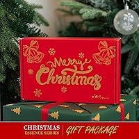 Vista 3 de HPUK Juego de 4 fundas de almohada bordadas de Navidad, 18 x 18 pulgadas, almohadas decorativas para invierno, fundas de almohada decorativas rojas