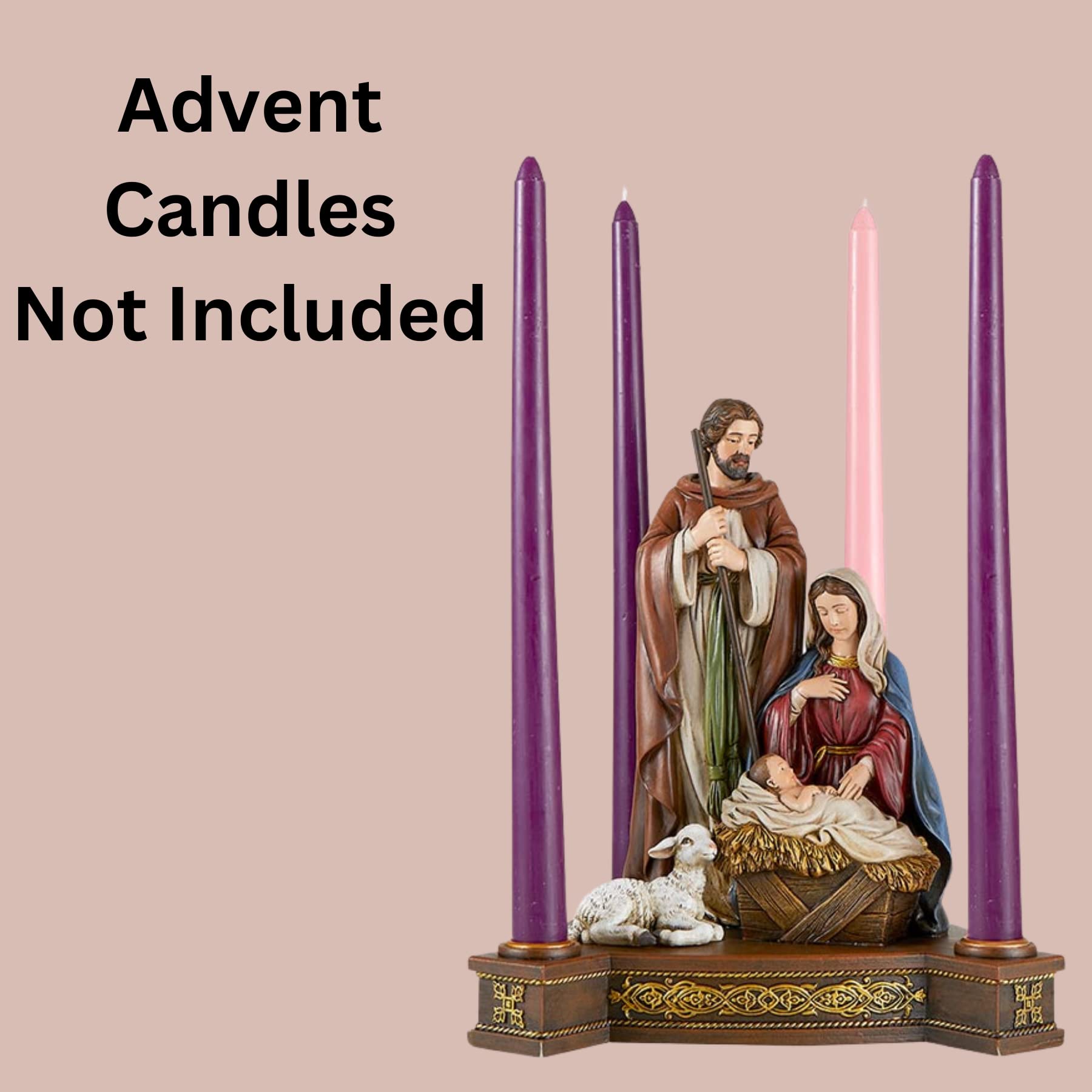 Amazon.co.jp: フルカラー 聖家族 アドベントキャンドルホルダー