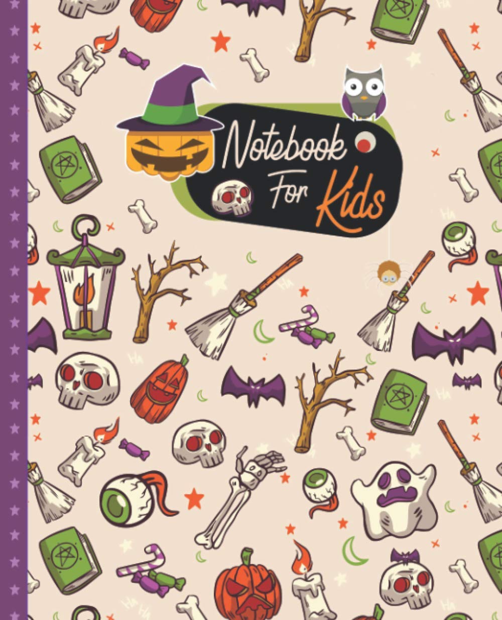 Notebook for kids: Halloween Notebook and Journal for Kids; Adorable Halloween Notebook; Halloween themed Paperback; 110Ruled pages; Spooky Journal
