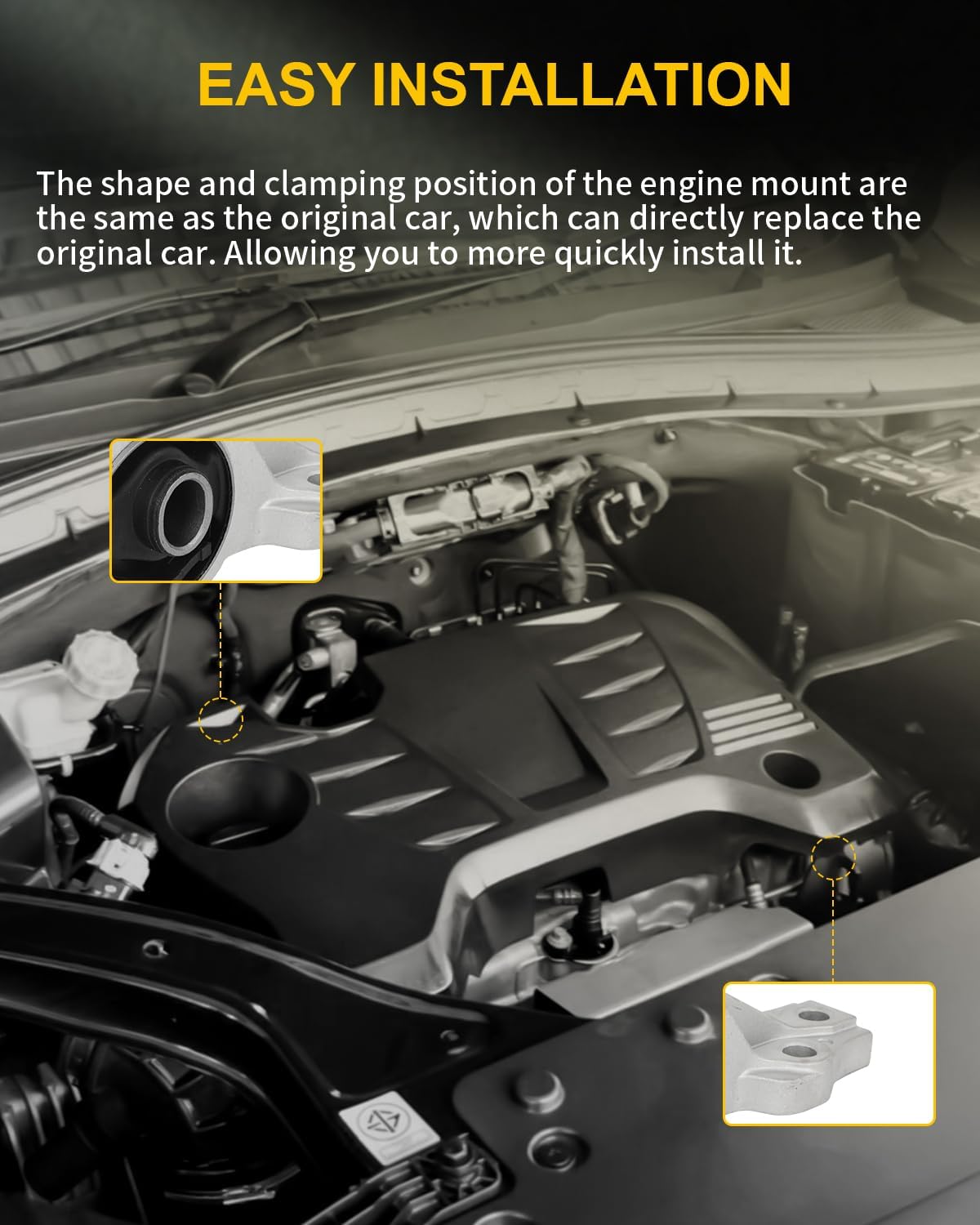 OCPTY Engine Motor Mount Compatible for Ford Escape 2005-2012 for Mazda Tribute 2005-2011 for Mercury Mariner 2005-2011 Tribute Mariner # A5412 A5441 A5446 A5481 Set of 4