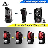 Vista 24 de WOLFSTORM LED Tail Light Fit for 2016-2023 Toyota Tacoma, 2016-2013 Toyota Tacoma Tail Light Replacement Assembly,1 Pair(Clear Lens)