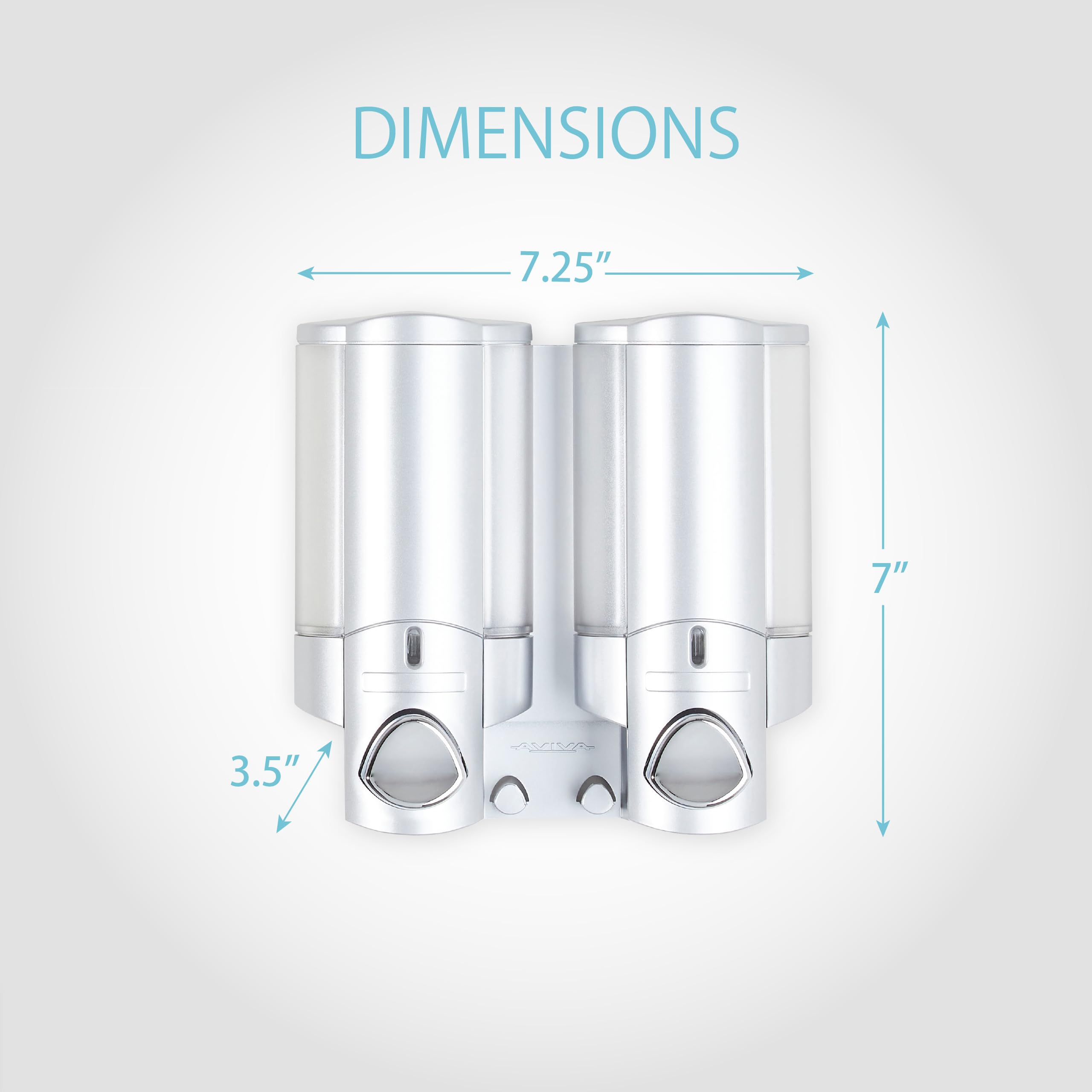 Amazon.com: Better Living Aviva Wall Mount Shower Dispenser, 2 x