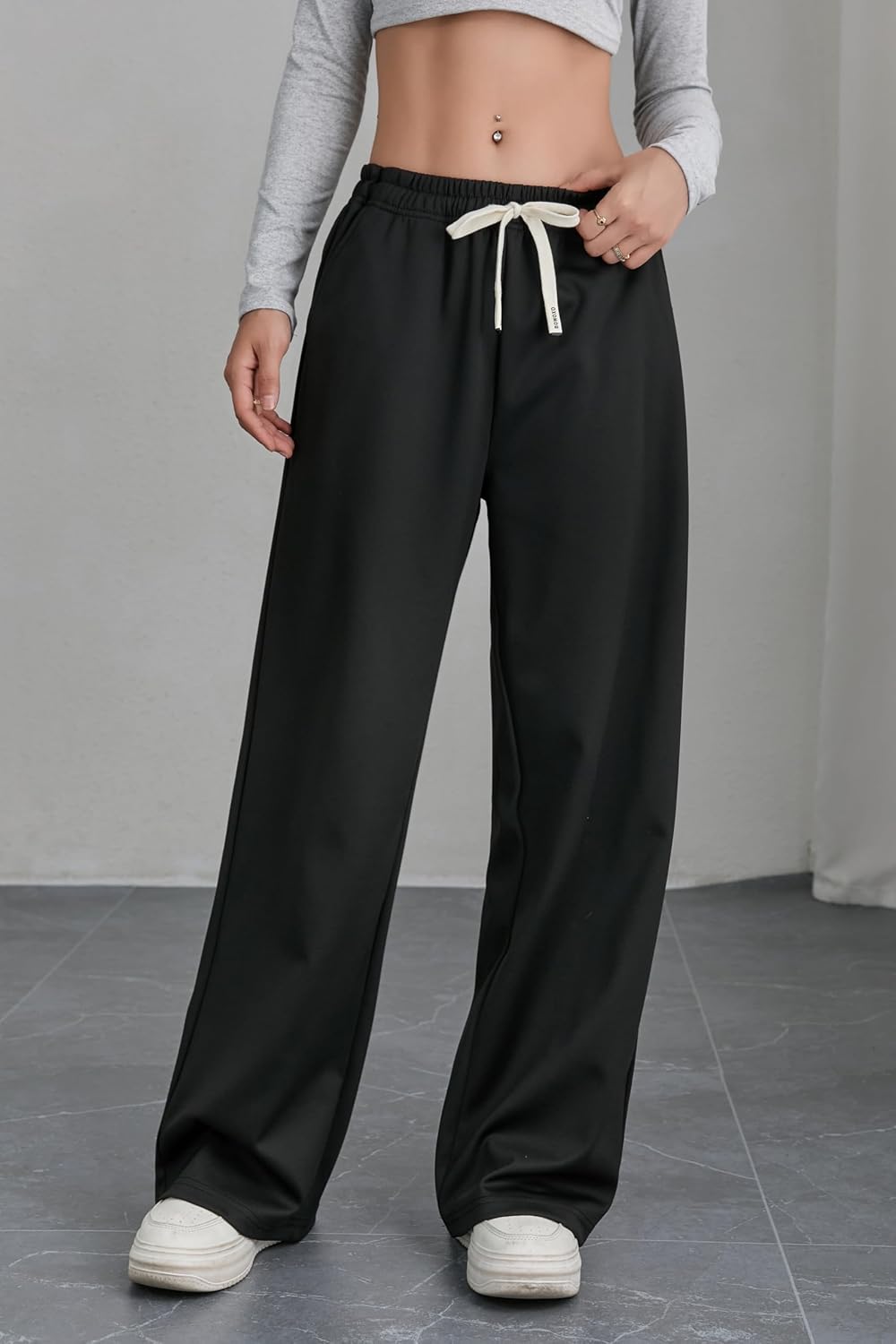 V.A.TOR 189 UNCO&BOROR Women's High Waisted Wide Leg Sweatpants Loose Fit Lounge Legging Pajama Pants with Drawstring