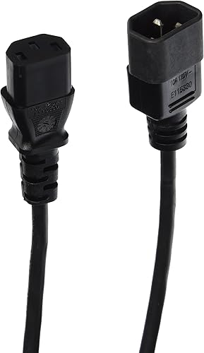 Miniatura 2 de C2G Cable de alimentación, cable de extensión largo, cable de extensión de alimentación, 18 AWG, negro, 12 pies (12.0 ft), cables to go 53407