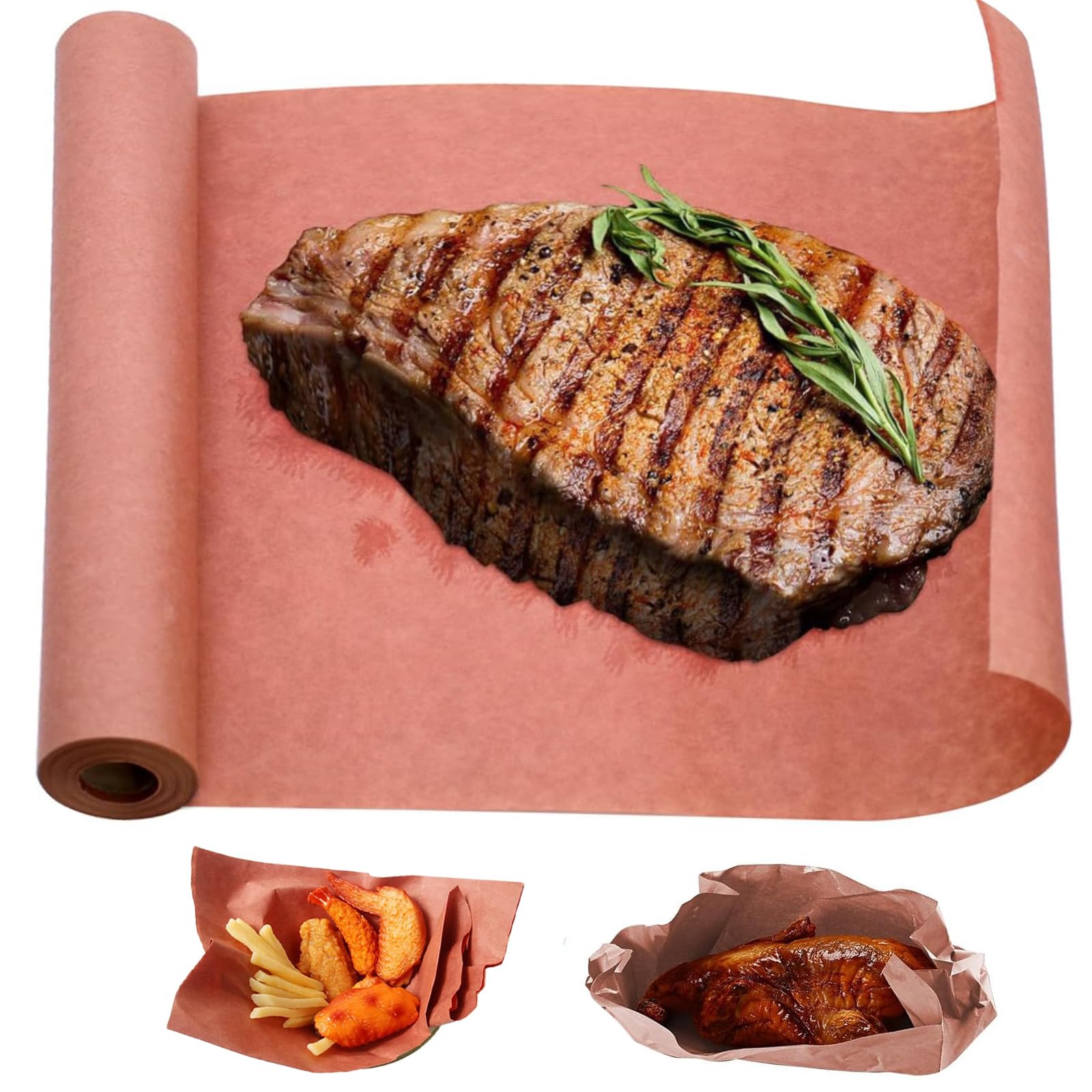 Butcher Paper per affumicatore, carta da macellaio, rotolo di carta kraft originale, per barbecue, 30 cm x 10 m, per cottura a lungo termine, affumicatura, barbecue (1)