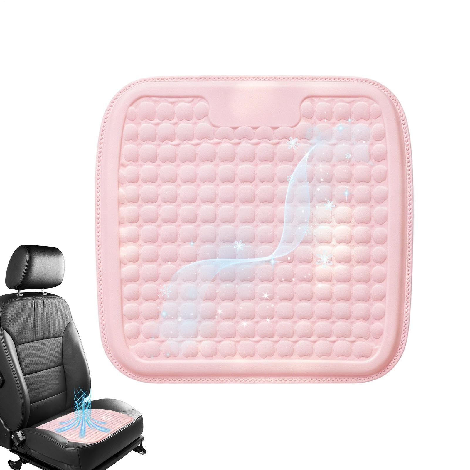 Tapis rafraîchissant siège auto design alvéolé pour soulager la chaleur en voiture et avion