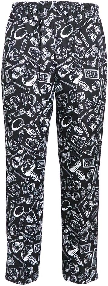 Baggy Chef Work Pants Restaurant Kitchen Uniform Trousers