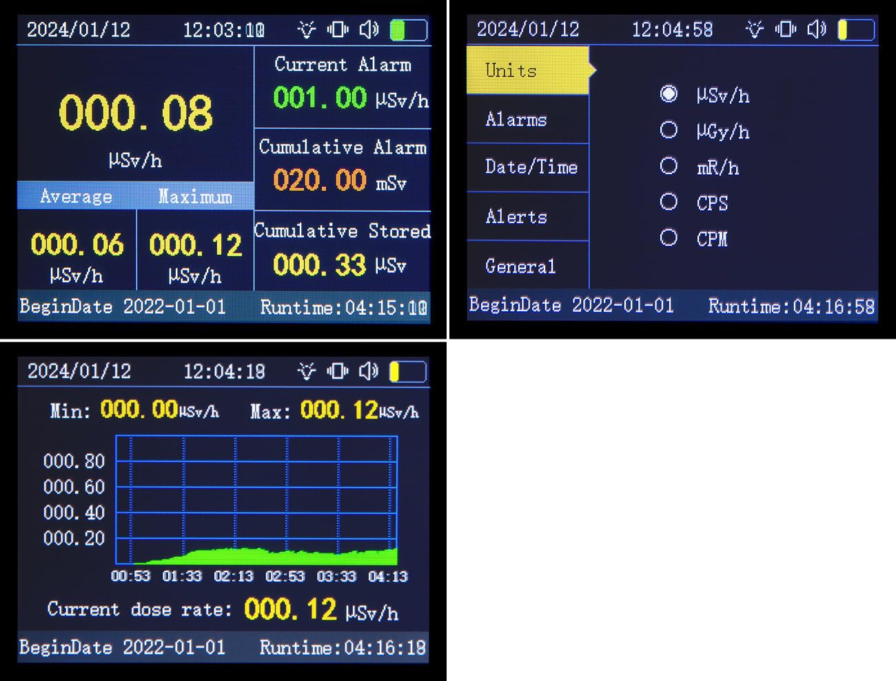 AGT Strahlungsmessgerät: Digitaler Akku-Geigerzähler & Dosimeter, Beta-/Gamma-/Röntgenstrahlung (Geiger Zähler, Geiger Counter, Digitale)