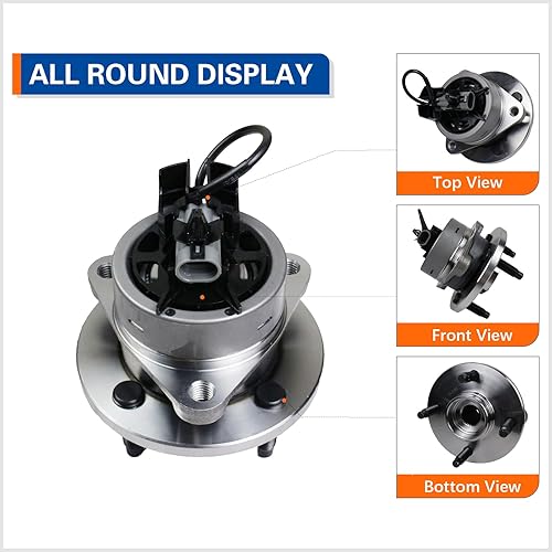Miniatura 2 de PAROD 513204 Conjunto de cojinete de rueda delantera y cubo compatible con Chevy Cobalto 2005-2010, Saturn Ion 2003-2007 Pontiac G5 2007-2010,