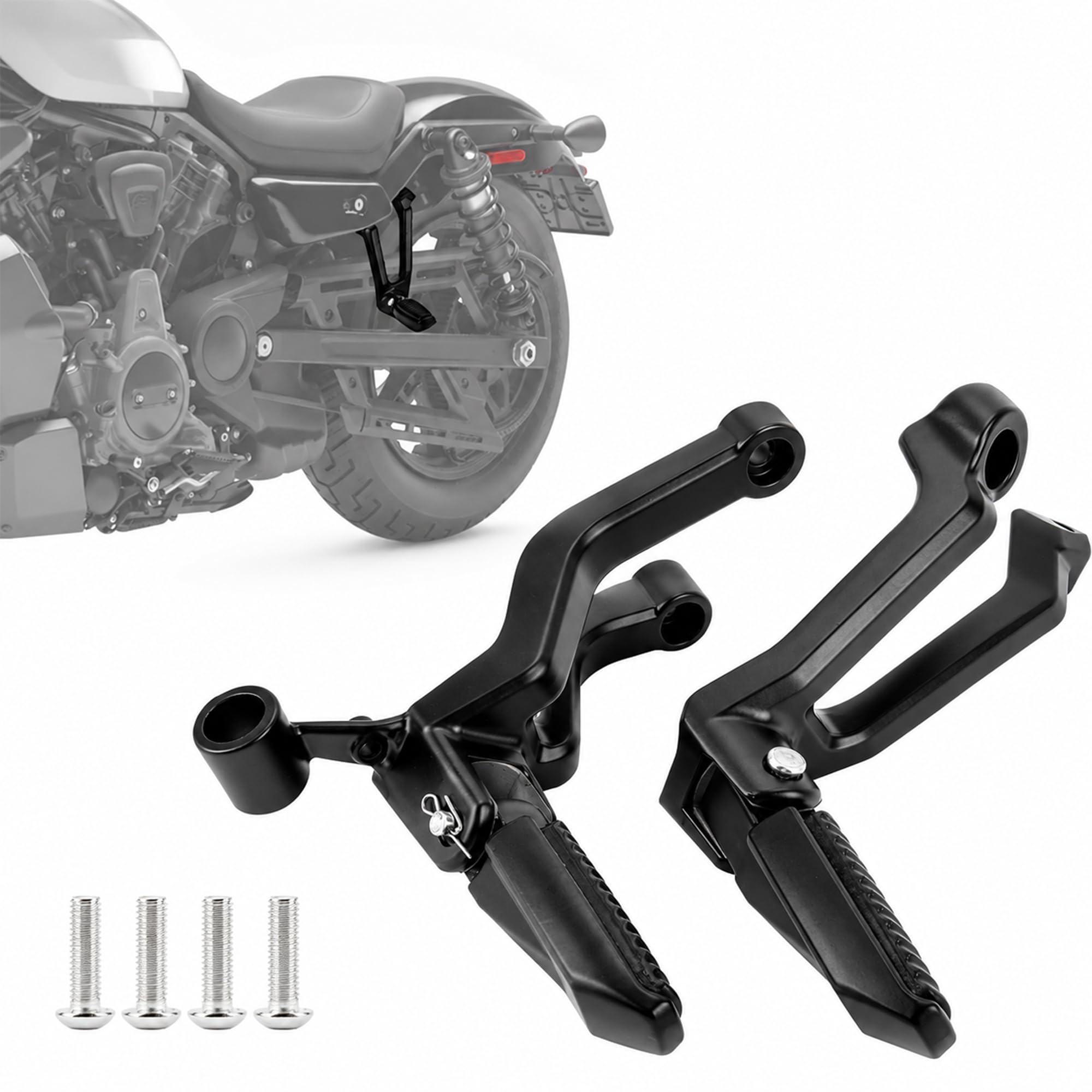 Amazon | バイク用 左右セット フットペグ ステップバー バイク