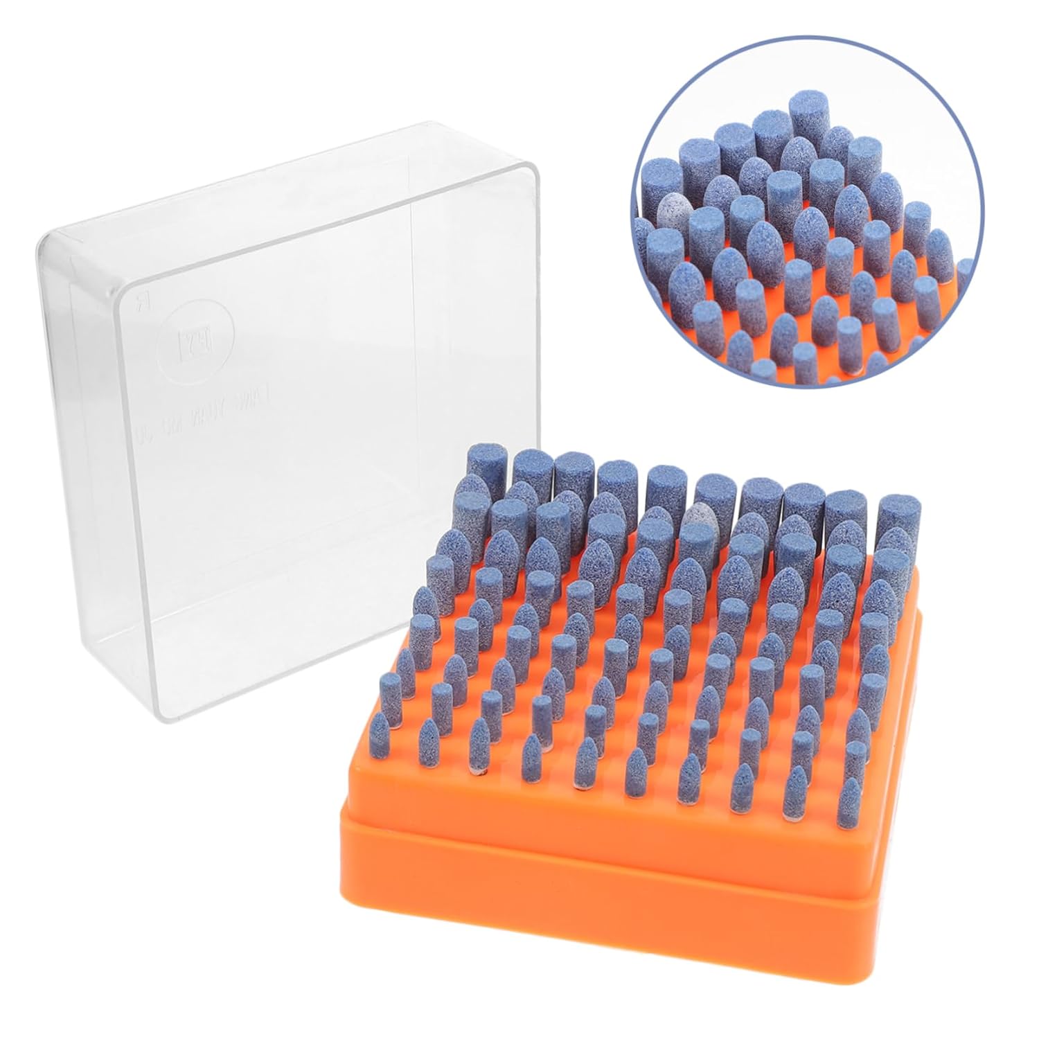 PRETYZOOM 100pcs Abrasive Polishing Bits Versatile Grinding Wheel Tools for Rotary Applications Includes Various Shapes and Zirconium Material