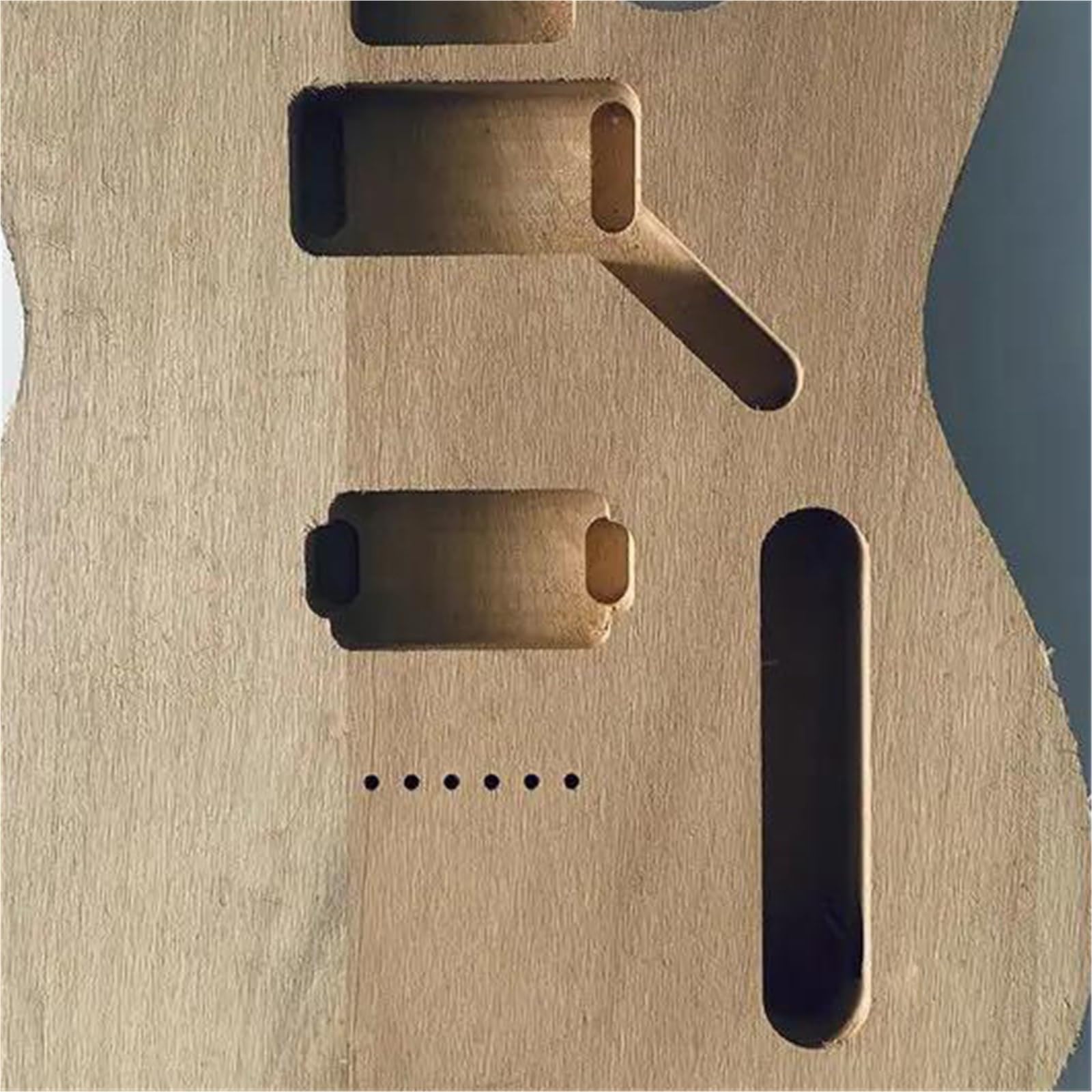Anfänger Erwachsene Elektrische Gitarre TL Massivholz Körper DIY Austauschbare(JB869)