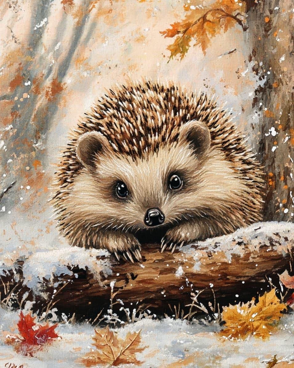 WallustrioaW DIY Cross Stitching Stamped Kits,Squirrels in the Snow,11CT Cross Stitch Fabric Embroidery Crafts Kit for Home Decoration,Christmas,Gift,16x20in