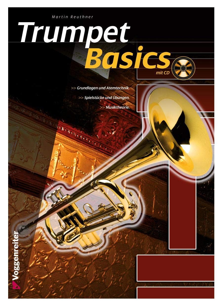 Trompette en sib TTR-171 en laiton - complète avec embouchure, étui, accessoires + méthode de trompette « Trumpet Basics »
