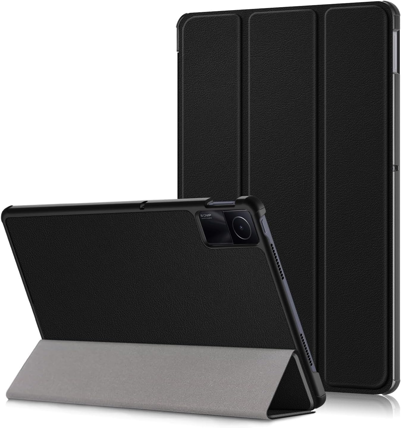 AVAKOT Case for Xiaomi Redmi Pad SE 11 inch,Slim Stand Hard Back Shell Protective Smart Cover for Redmi Pad SE 11 2023 Case with Auto Wake/Sleep Function,Black