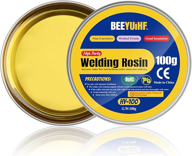 BEEYUIHF 3.52 oz/100 g Rosin Flux Paste, Lead-Free Soldering Paste, Soldering Flux, Rosin Soldering Flux for Soldering/BGA Welding