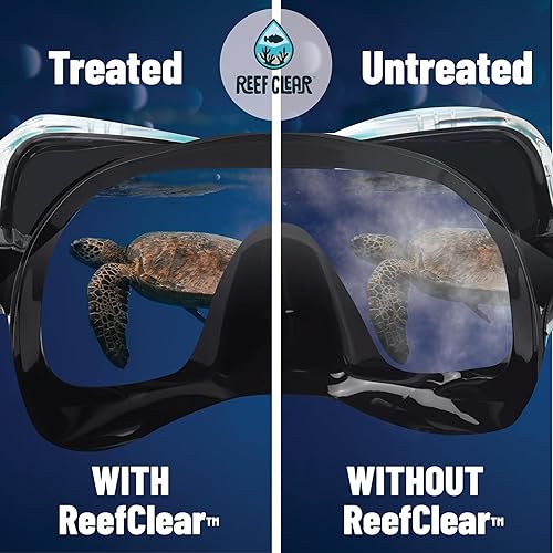 Miniatura 2 de Reef Clear Anti-Fog Mask Drops  Sin desgarros, desempañador seguro para arrecifes para máscaras de esnórquel y buceo  1.0 fl oz  Biodegradable,
