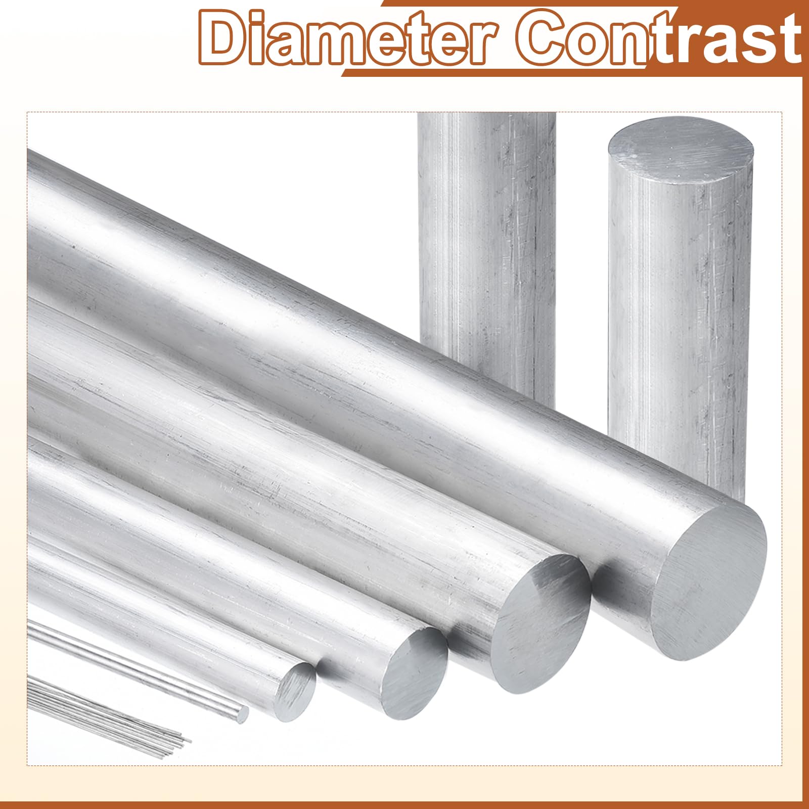 QUARKZMAN Aluminium ronde staaf, diameter 3/4 metalen staaf voor solide draaibank aluminium 6061 lengte 12 inch voor doe-het-zelf gereedschap