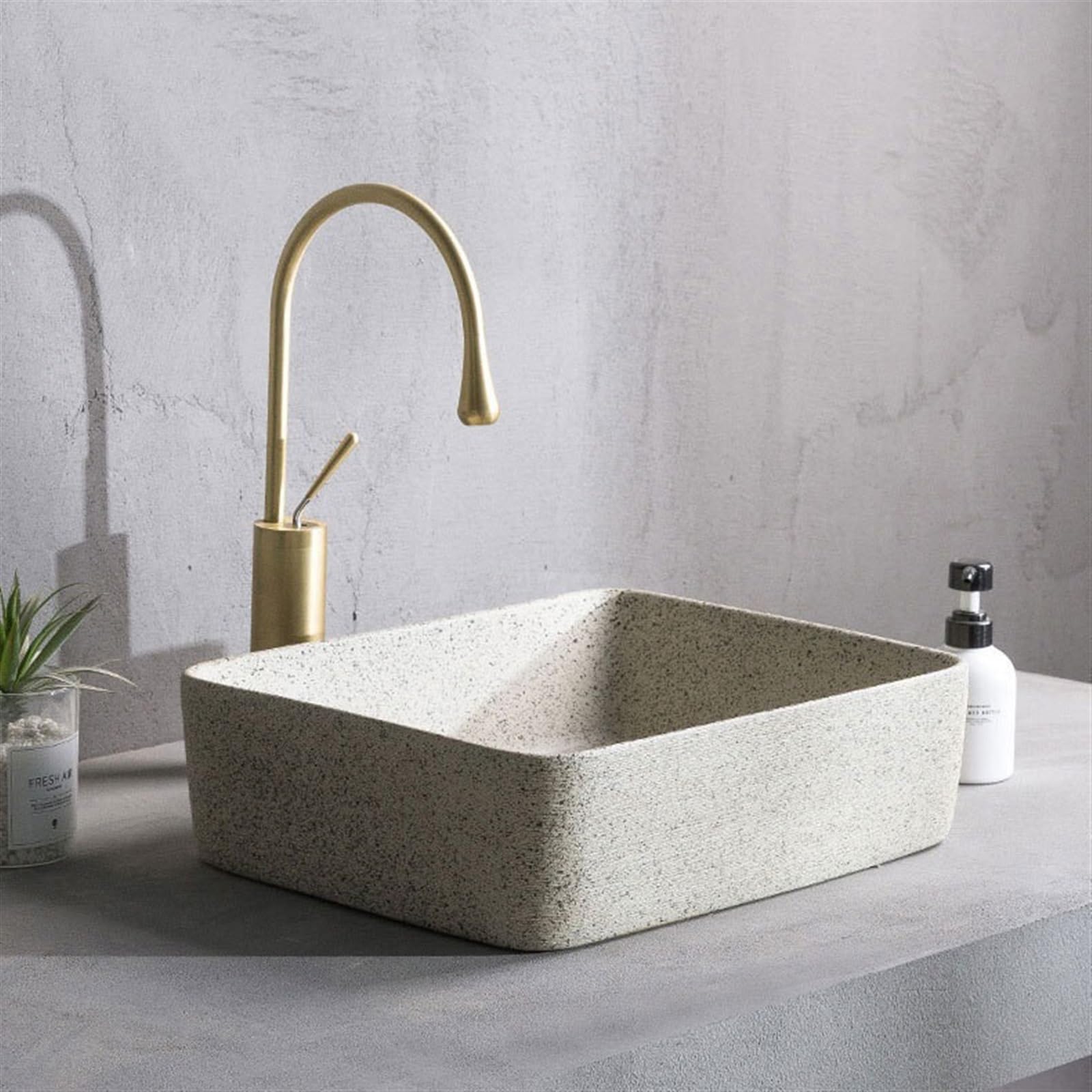 Baño Lavabo Lavabo de baño con balcón de Estilo Retro, Lavabo de baño Redondo Simple, Lavabo for Exteriores (con Accesorios) Fregadero del baño
