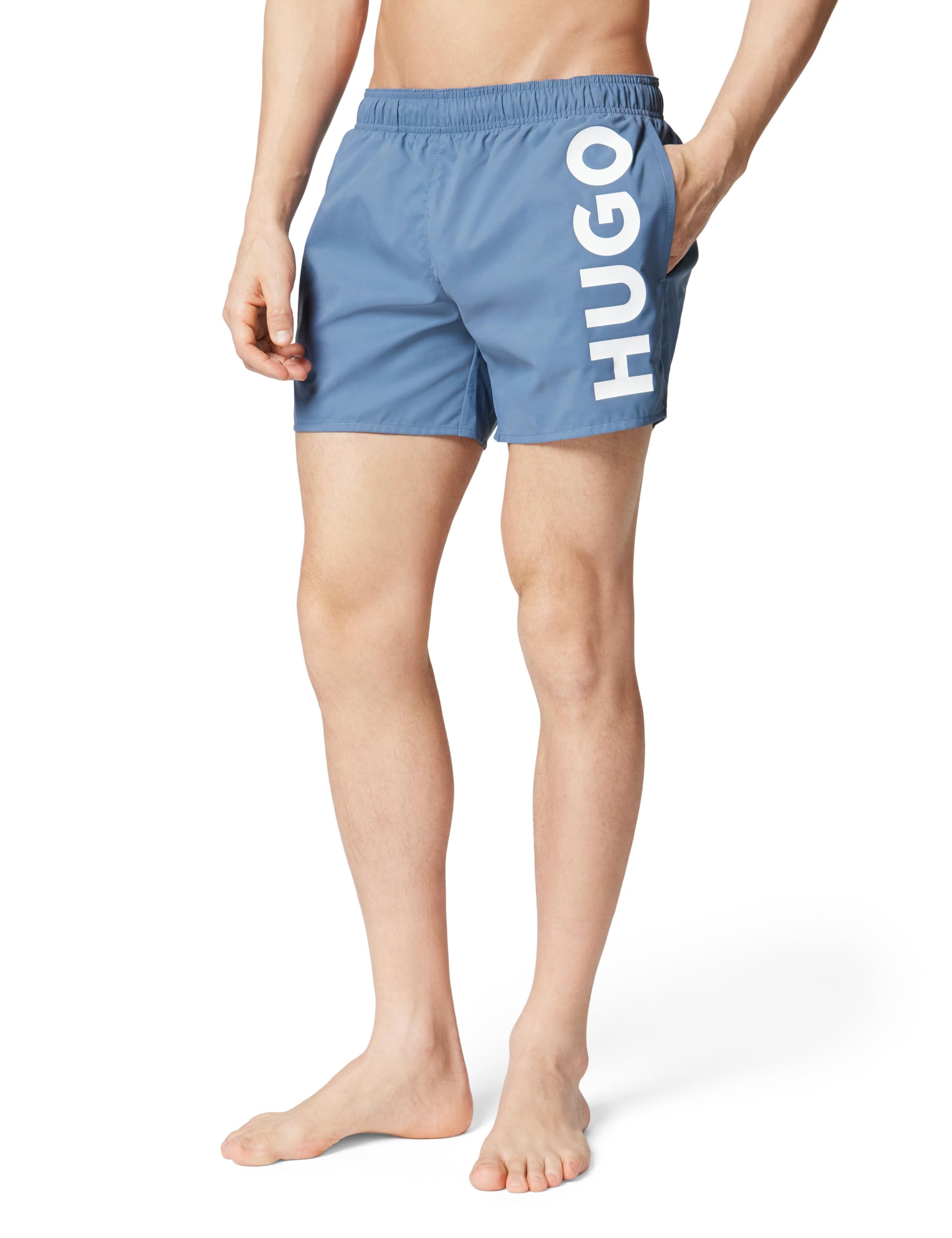 Hugo Men's Swim Shorts, Open Blue 496, L