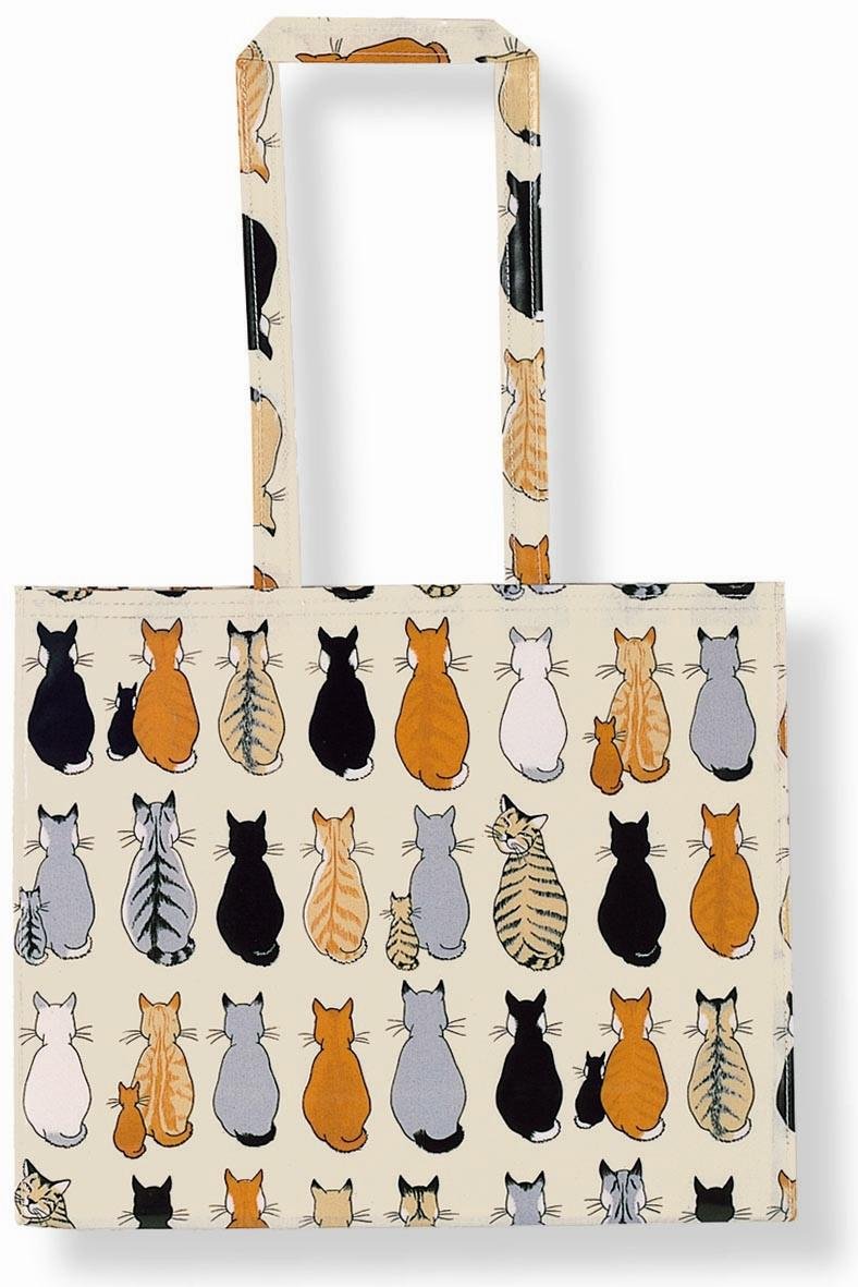Ulster Weavers Multicolored Cats In Waiting Pvc Shoulder Bag