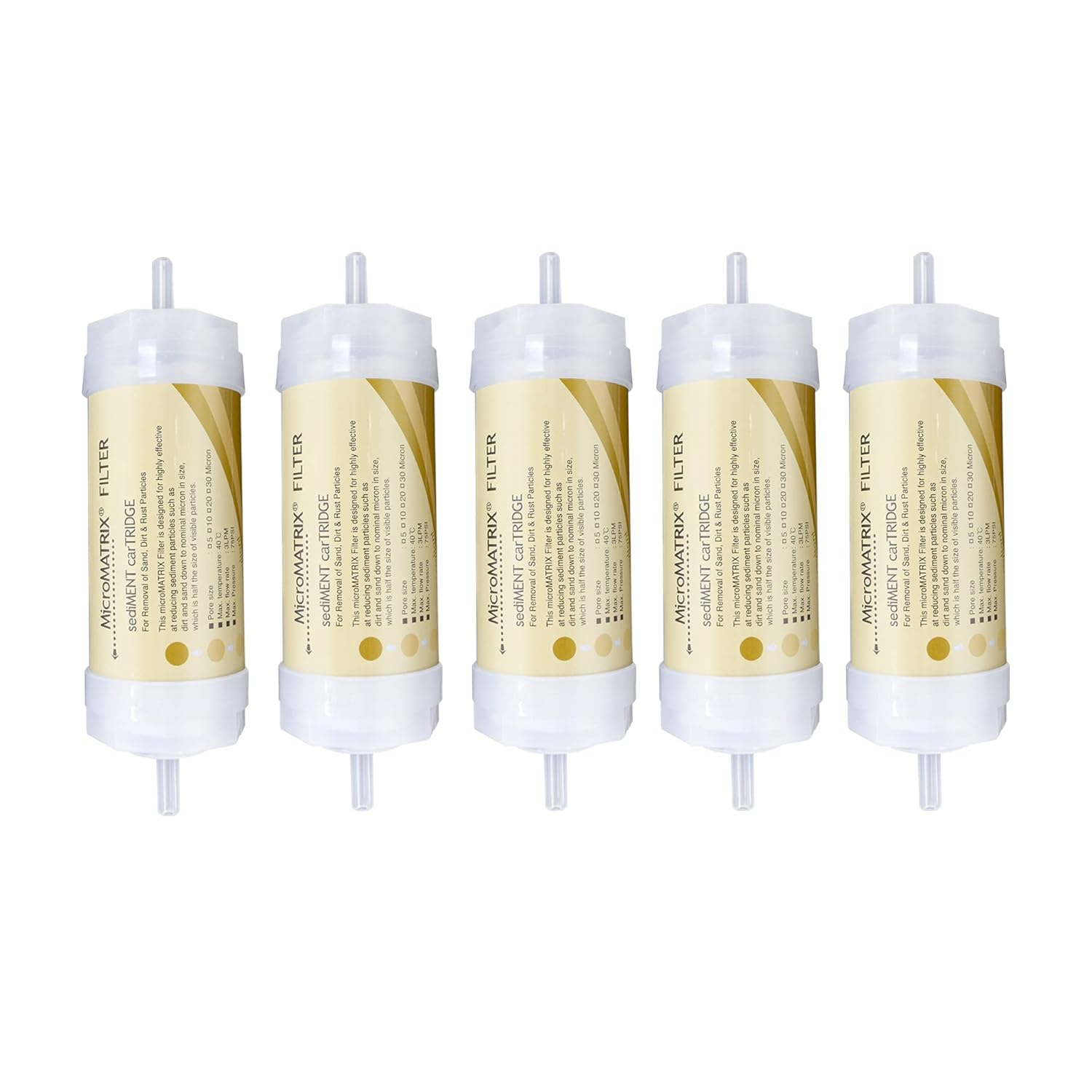 5pc Bidet Water Filter Replacement Set Fitting Type 1 4