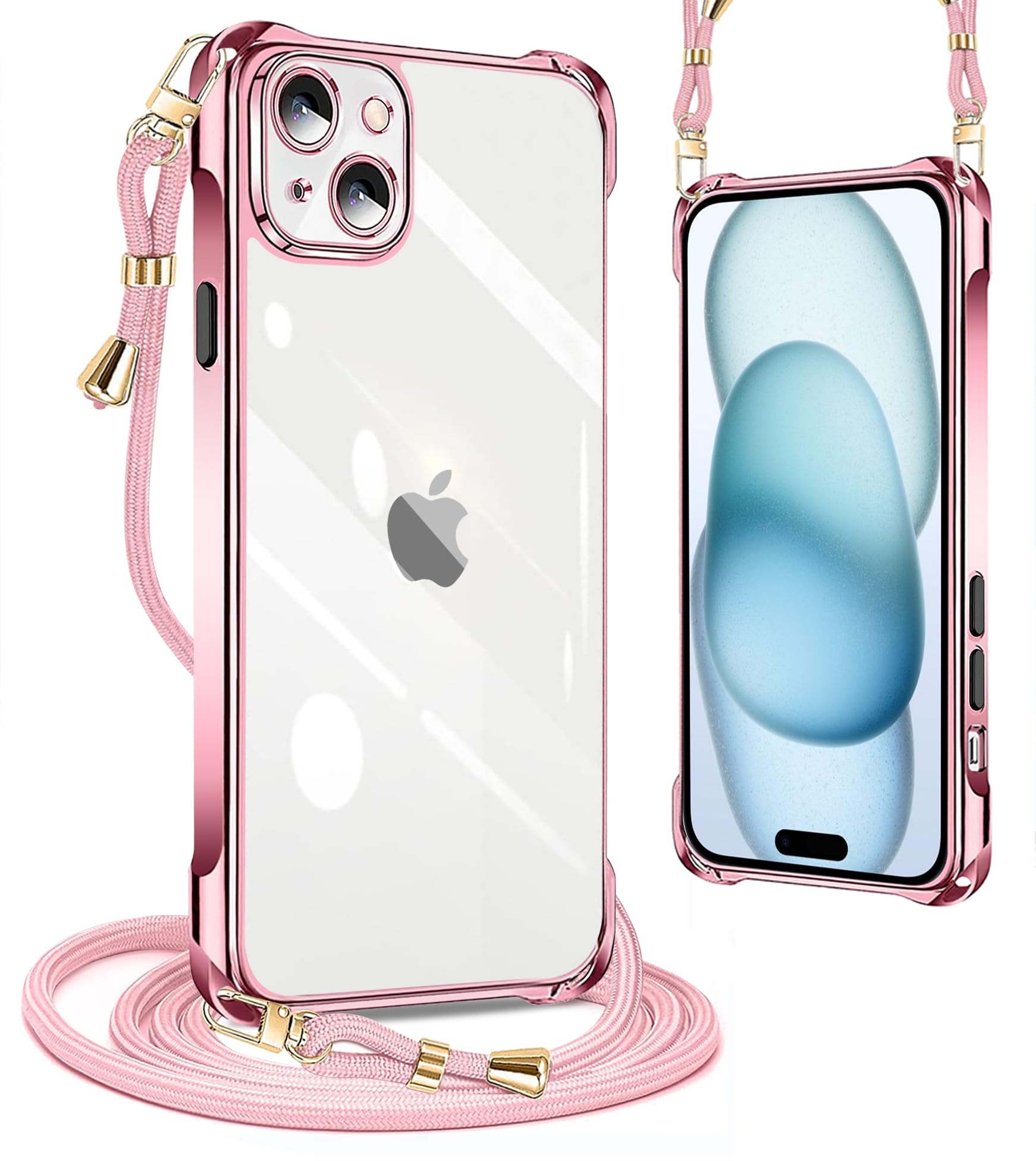 Amazon.co.jp: PAILAIMEN iphone 15 ケース 2023年発売 クリア ネック 