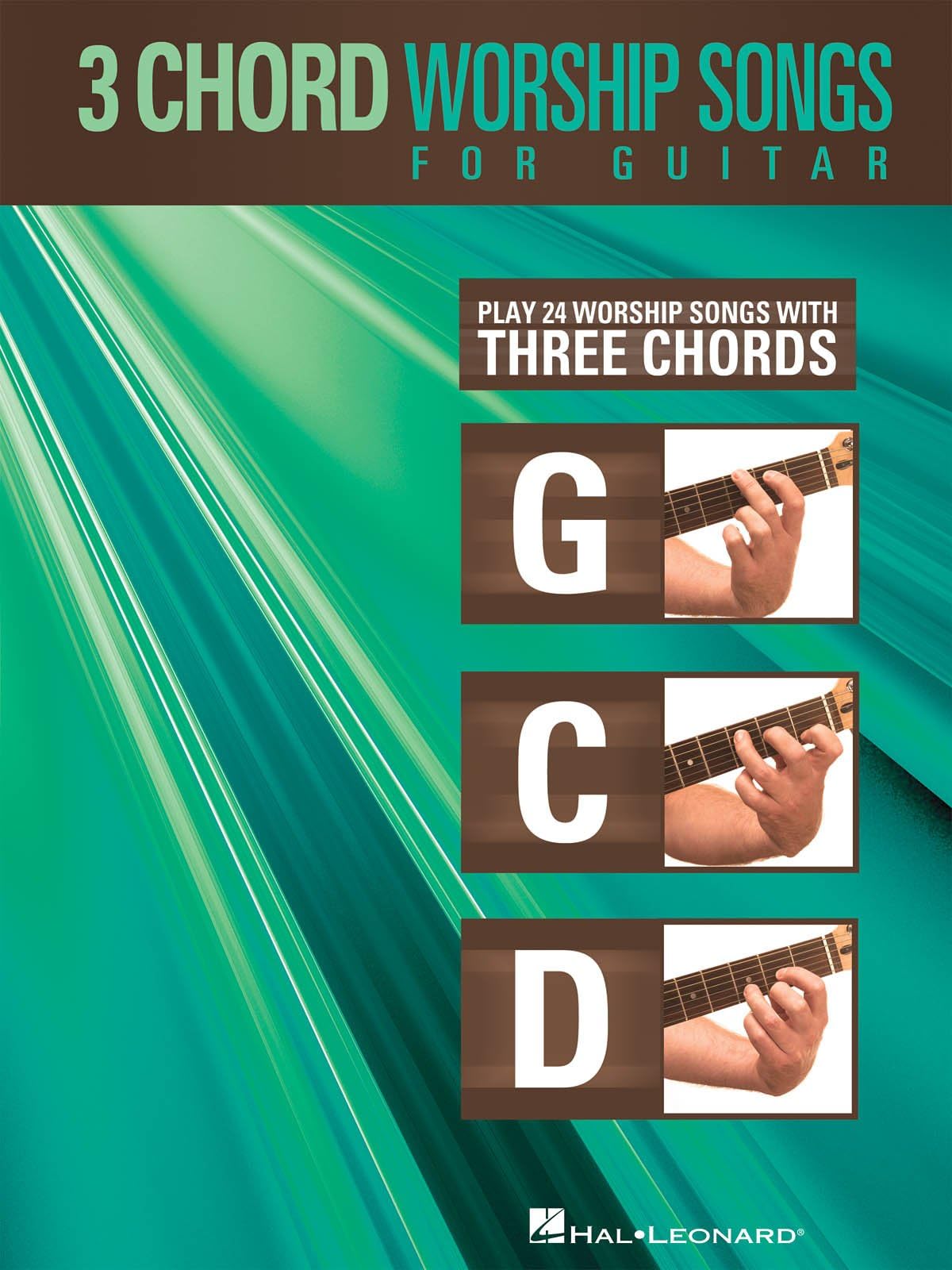 3-Chord Worship Songs for Guitar | Easy Sheet Music Songbook with 24 Praise and Worship Favorites Using G-C-D Chords | Beginner Guitar Hymn Collection with Lyrics and Chord Symbols