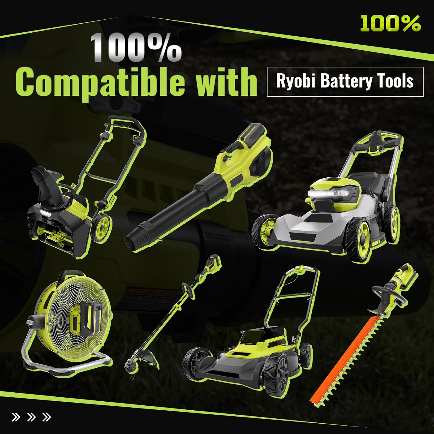 VINIDA 6.0Ah OP4040 40V Battery Replacement for Ryobi 40V Battery Compatible with Ryobi OP4030 OP40301 OP4050 OP4060 OP4050A OP40201 OP4026 OP40261