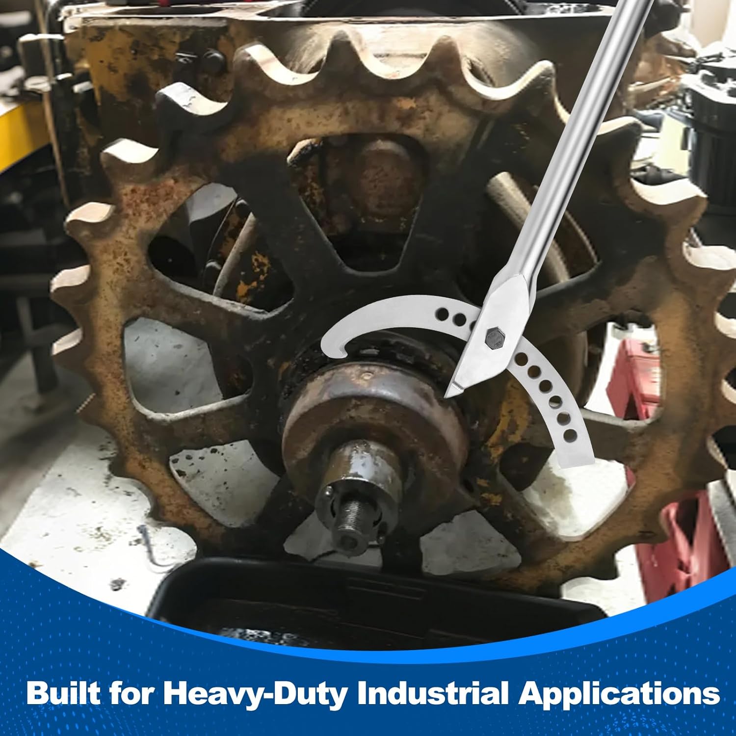 7309 Heavy-Duty Adjustable Hook Spanner Wrench Compatible with OTC, 7309 spanner wrench Hook Spanner for Automotive Wheel Bearing Service, Meets OEM Specifications