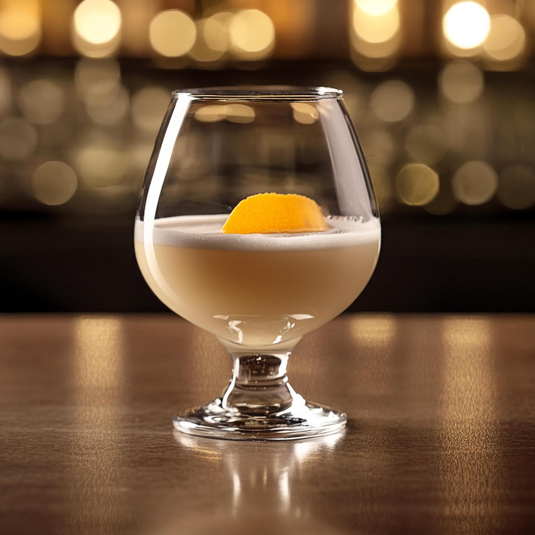 Glasmark KROSNO, Zestaw 6szt. Kieliszków do Koniaku, Brandy, Bourbon, Snifter, 350ml, Wysoki Połysk, Idealne do Domu, Restauracji i Na Przyjęcia