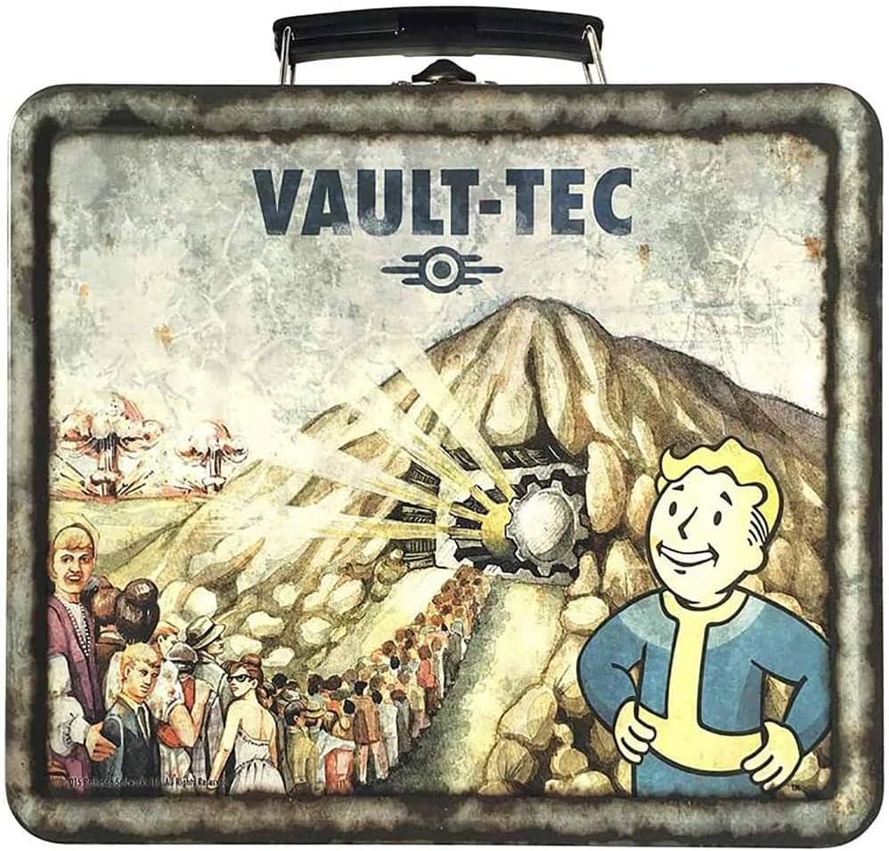 FanWraps Fallout 4 Vault-Tec Weathered Tin Tote Replica Multicolor, 7.8 x 6.8 x 4
