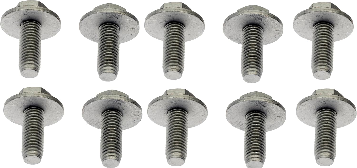 Dorman 700-089 Splash Shield Screw Bolt with Captive Washer - M10-1.5 X 26.5MM, 10 Pack