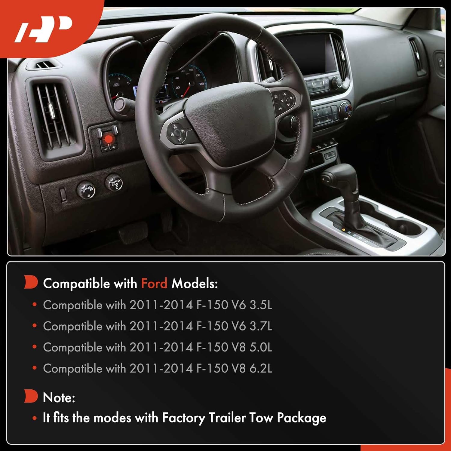 A-Premium Trailer Brake Controller Module Compatible with Ford F-150 F150 2011 2012 2013 2014, 3.5L 3.7L 5.0L 6.2L, Replace # BL3Z19H332AA, BL3Z2C006BB