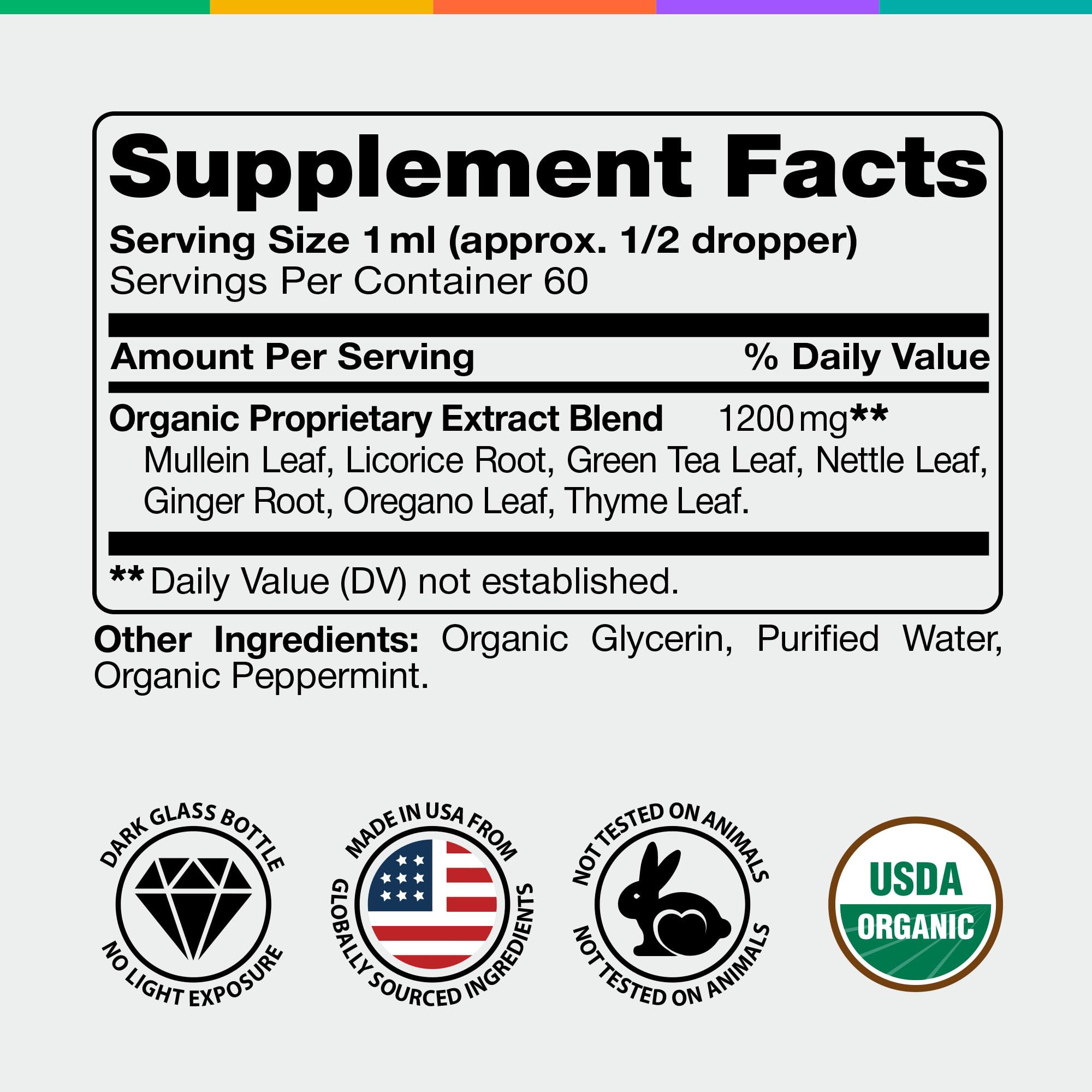 Mullein Drops for Lungs - USDA Organic Mullein Leaf Extract Supplement, 2oz — Amazon image 2